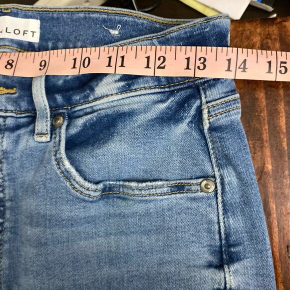Loft Skinny High Rise Medium Wash Jeans Size 27 Size 4 - Picture 8 of 10